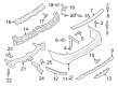 2022 Ford Expedition Bumper Diagram - NL1Z-17K835-AA