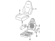 2002 Ford F-150 Seat Cover Diagram - 2L3Z-1562900-FAA