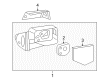 Ford Explorer Sport Trac Car Mirror Diagram - 6L2Z-17683-BAA