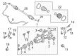 2013 Ford Escape Axle Support Bushings Diagram - 7E5Z-4B424-D