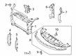 Ford Police Interceptor Sedan Air Deflector Diagram - DG1Z-8327-A