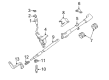 1997 Ford F-150 Automatic Transmission Shift Levers Diagram - 4L3Z-7210-BAA