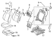 Ford Mustang Seat Cushion Diagram - FR3Z-63632A23-H