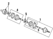 Mercury Tracer CV Boot Diagram - F7CZ-3A331-AA