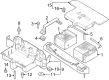 Ford F-350 Super Duty Battery Tray Diagram - PC3Z-10732-AA