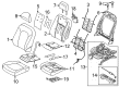 Ford F-250 Super Duty Seat Cushion Diagram - JL3Z-15632A23-A