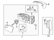 2012 Ford Focus Mirror Cover Diagram - CP9Z-17D742-CA