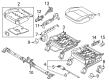 Ford Police Interceptor Sedan Seat Cover Diagram - FG1Z-5462900-PA