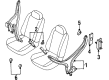 Mercury Villager Seat Belt Diagram - 1F5Z-12611B08-AAA