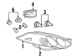 Mercury Cougar Light Socket Diagram - F8RZ-13K371-AA