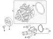 2016 Lincoln MKC Belt Tensioner Bolt Diagram - -W500114-S442