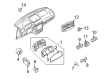 Mercury A/C Switch Diagram - 7E5Z-19980-B