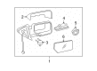 2008 Ford Expedition Car Mirror Diagram - 8L1Z-17683-BA