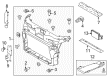 2015 Ford Explorer Radiator Support Diagram - BB5Z-16138-A