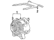 1998 Mercury Grand Marquis Alternator Diagram - 4U2Z-10V346-GZRM