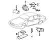 2002 Lincoln Continental Air Bag Sensor Diagram - XF3Z-14B321-AA