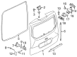 2017 Ford Transit Connect Rear Door Striker Diagram - BK2Z-61404A42-C