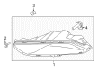 2017 Ford Fusion Fog Light Diagram - HS7Z-15200-A