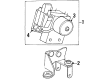 Lincoln Town Car ABS Control Module Diagram - 1W1Z-2C219-CA