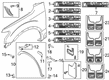 2022 Ford F-350 Super Duty Mud Flaps Diagram - CL3Z-16A550-T