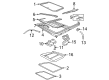 2002 Mercury Mountaineer Sunroof Diagram - XL2Z-78500A18-AA