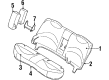 1998 Mercury Grand Marquis Seat Cushion Diagram - F6MZ54600A88AA