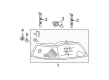 2004 Ford Mustang Headlight Diagram - 3R3Z-13008-CA