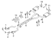 2018 Ford Mustang Muffler Hanger Straps Diagram - FR3Z-5A231-A