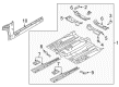 2019 Ford Police Responder Hybrid Floor Pan Diagram - HG9Z-5411135-B