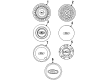 2008 Ford Ranger Wheel Cover Diagram - F87Z-1130-DA