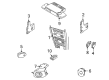 2004 Mercury Marauder Car Speakers Diagram - 6U5Z-18808-EA