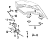 2001 Mercury Cougar Lift Support Diagram - 1S8Z63406A10AA