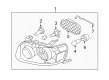 Mercury Mariner Headlight Bulb Diagram - YL8Z-13466-BB