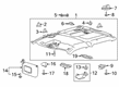 2016 Ford F-150 Sun Visor Diagram - GL3Z-1504104-JB