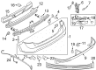 Ford Edge Bumper Diagram - BT4Z-17K835-DPTM