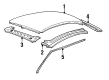 2000 Lincoln Continental Weather Strip Diagram - F5OY5451823A