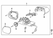 Lincoln Continental Side Marker Light Diagram - GD9Z-13B374-C