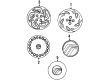 1997 Mercury Tracer Wheel Cover Diagram - F7CZ1130BB