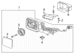 2021 Ford Bronco Mirror Cover Diagram - M2DZ-17D742-BBPTM