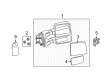 2010 Ford F-250 Super Duty Car Mirror Diagram - 7C3Z-17K707-E