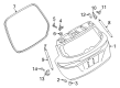 2016 Lincoln MKC Rear Door Striker Diagram - EJ7Z-78404A42-A