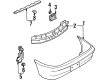 Mercury Tracer Bumper Diagram - F7CZ-17906-AA