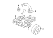 1996 Ford Aerostar Thermostat Housing Diagram - F5TZ-8594-AA