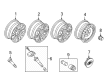 2022 Ford Ranger Wheel Cover Diagram - KB3Z-1130-B