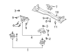 2009 Ford Mustang Motor And Transmission Mount Diagram - 8R3Z-6A023-A