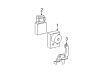 2002 Ford Focus ABS Control Module Diagram - 2M5Z-2C286-BC