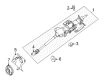 Mercury Steering Column Diagram - 9E5Z-3524-A