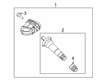 Lincoln Aviator TPMS Sensor Diagram - JX7Z-1A189-A