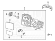 2013 Ford F-150 Car Mirror Diagram - DL3Z-17K707-A