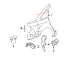 Ford Fiesta Mud Flaps Diagram - F6AZ-16A550-AA